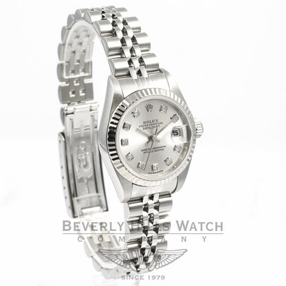 Rolex Datejust 26MM Stainless Steel Diamond Dial Ladies Watch 79174 Beverly Hills Watch Compnay