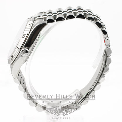 Rolex Datejust 36mm Stainless Steel Jubilee Bracelet Turn-O-Graph Bezel White Stick Dial Watch 116264 Beverly Hills Watch Company Watches
