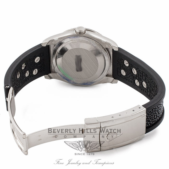Rolex Datejust White Gold Diamond Bezel Diamond Dial Stingray Diamond Strap Royal Back Datejust 116189 Beverly Hills Watch Company Watches