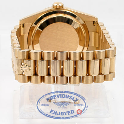 Rolex Day Date 36mm Rose Gold President Black Dial 118235 - Beverly Hills Watch Company