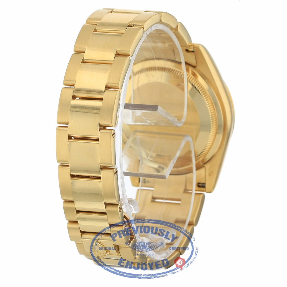 Rolex Day-Date President 18K Yellow Gold Fluted Bezel Champagne Dial Oyster Bracelet 118238 NKKW4X - Beverly Hills Watch Company