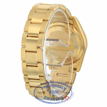 Rolex Day-Date President 18K Yellow Gold Fluted Bezel Champagne Dial Oyster Bracelet 118238 NKKW4X - Beverly Hills Watch Company