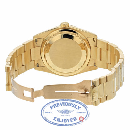 Rolex Day-Date President 18K Yellow Gold Fluted Bezel Champagne Dial Oyster Bracelet 118238 NKKW4X - Beverly Hills Watch Company