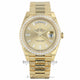 Rolex Day-Date 40mm 18k Yellow Gold Diamond Bezel Champagne Baguette Diamond Dial President 228348 8C1TFM - Beverly Hills Watch Company