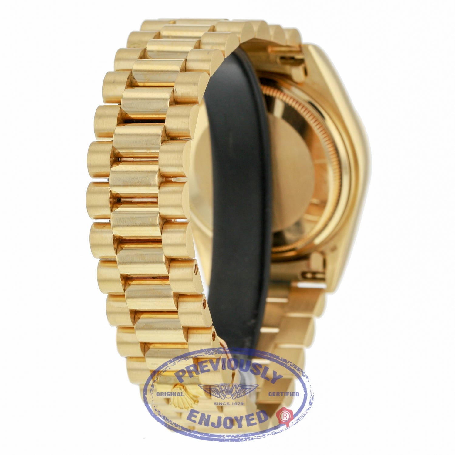 Rolex Day-Date 36MM President 18k Yellow Gold Diamond and Baguette Markers 18038 CVVRFQ - Beverly Hills Watch Company