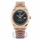 Rolex Day Date II 41MM Rose Gold President Bracelet Black Stealth Matte Dial 218235 0VRVC2 - Beverly Hills Watch Company