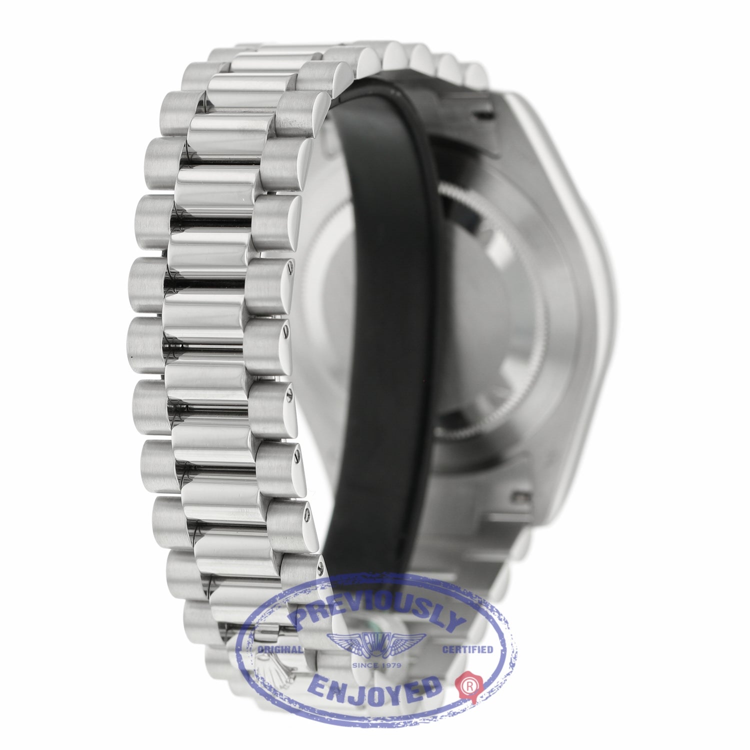 Rolex Day-Date II President 41MM Platinum Ice Blue Roman Dial 218206 86XU97 - Beverly Hills Watch Company