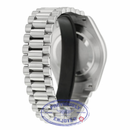Rolex Day-Date II President 41MM Platinum Ice Blue Roman Dial 218206 86XU97 - Beverly Hills Watch Company