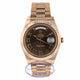 Rolex Day Date II President 41mm Rose Gold Chocolate Roman Dial 218235 8WF562 - Beverly Hills Watch Company