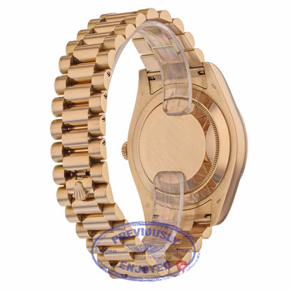 Rolex Day Date II President 41mm Rose Gold Chocolate Roman Dial 218235 8WF562 - Beverly Hills Watch Company