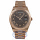 Rolex Day Date II 41mm Everose Chocolate Watch 218235 MQY35J - Beverly Hills Watch Company Watch Store