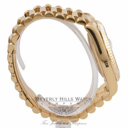 Rolex Day-Date II President 18K Yellow Gold Fluted Bezel 218238 MXCCR1 - Beverly Hills Watch Company Watch Store