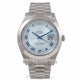 Rolex Day-Date II President 41MM Platinum Ice Blue Concentric Dial 218206 DCZLHF - Beverly Hills Watch Company Watch Store