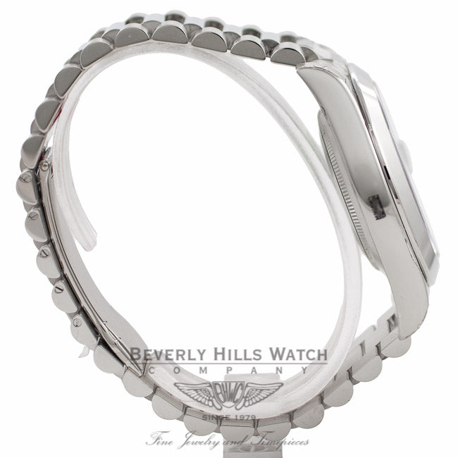 Rolex Day-Date II President 41MM Platinum Ice Blue Concentric Dial 218206 DCZLHF - Beverly Hills Watch Company Watch Store