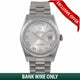 Rolex Day-Date President 36MM 18k White Gold Fluted Bezel Rhodium Dial President Bracelet 118239 DCVEMU - Beverly Hills Watch Company Watch Store