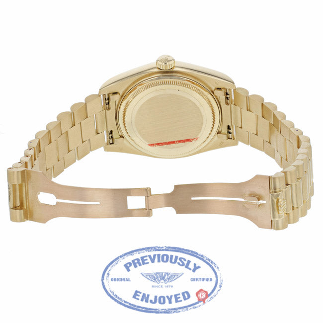 Rolex Day-Date President 18k Yellow Gold 36MM 18038 PDWW8Z - Beverly Hills Watch Company