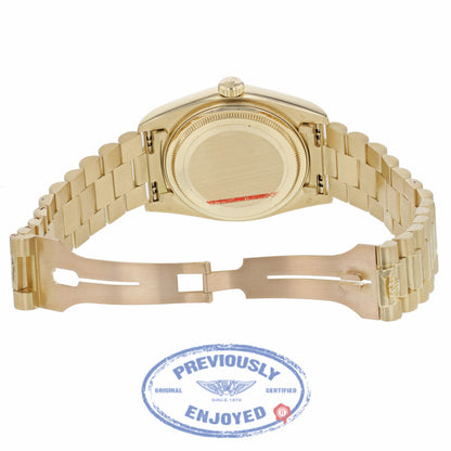 Rolex Day-Date President 18k Yellow Gold 36MM 18038 PDWW8Z - Beverly Hills Watch Company