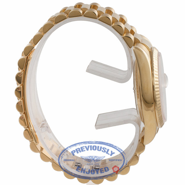 Rolex Day Date President 36mm Yellow Gold White Roman Dial 118238 R2766Y - Beverly Hills Watch Company Watch Store