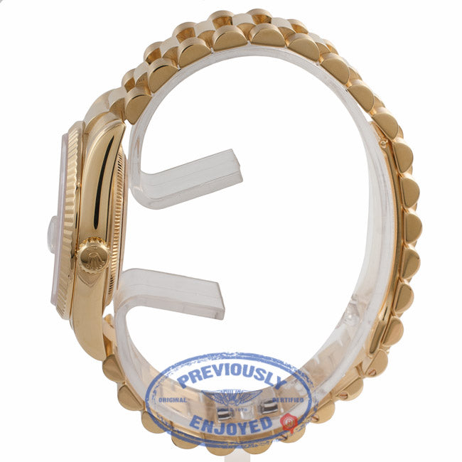 Rolex Day Date President 36mm Yellow Gold White Roman Dial 118238 R2766Y - Beverly Hills Watch Company Watch Store