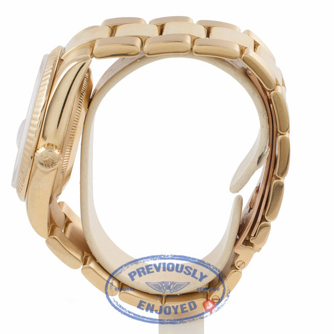 Rolex Day Date President 36mm Yellow Gold White Roman Dial Oyster Bracelet 118238 5YYQ4T - Beverly Hills Watch Company Watch Store