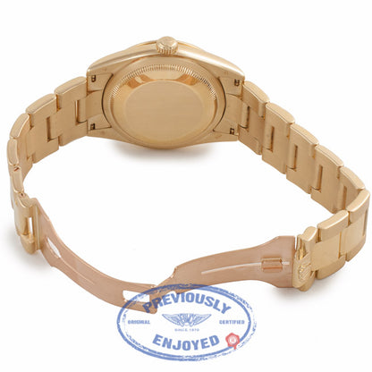 Rolex Day Date President 36mm Yellow Gold White Roman Dial Oyster Bracelet 118238 5YYQ4T - Beverly Hills Watch Company Watch Store