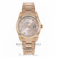 Rolex Day-Date President 36MM 18k Everose Domed Bezel Pink Diamond Dial 118205 - Beverly Hills Watch Company