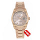 Rolex Day-Date President 36MM 18k Everose Domed Bezel Pink Diamond Dial 118205 - Beverly Hills Watch Company