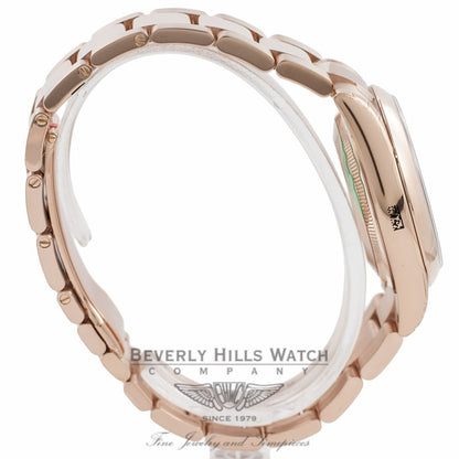 Rolex Day-Date President 36MM 18k Rose Gold Domed Bezel Pink Roman 118205 GEWE1N - Beverly Hills Watch Company Watch Store