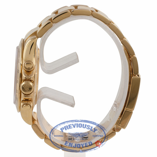Rolex Daytona 18K Yellow Gold Black Dial Stick Markers 116528 N5UTPN - Beverly Hills Watch Company Watch Store