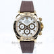 Rolex Daytona 18k Yellow Gold Case Brown Rubber B Strap Gold Deployment Buckle 16518 Beverly Hills Watch Company Watches