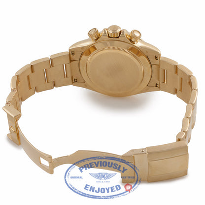 Rolex Daytona 40MM 18k Yellow Gold Pink Mother of Pearl Dial 116528 0H523N - Beverly Hills Watch Company Watch Store