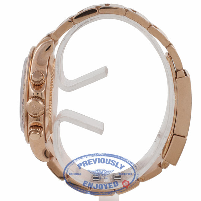 Rolex Daytona Everose Gold 40mm Oyster Bracelet Rose Dial Black Sub Dials Chronograph Watch 116505 1XRDEW - Beverly Hills Watch Company Watch Store