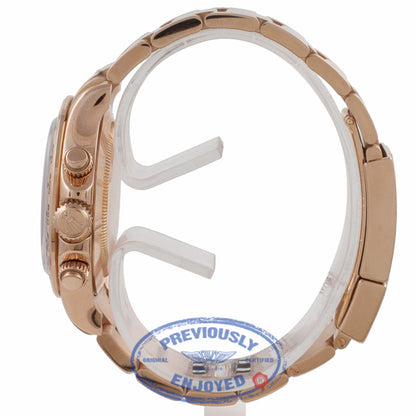 Rolex Daytona Everose Gold 40mm Oyster Bracelet Rose Dial Black Sub Dials Chronograph Watch 116505 1XRDEW - Beverly Hills Watch Company Watch Store