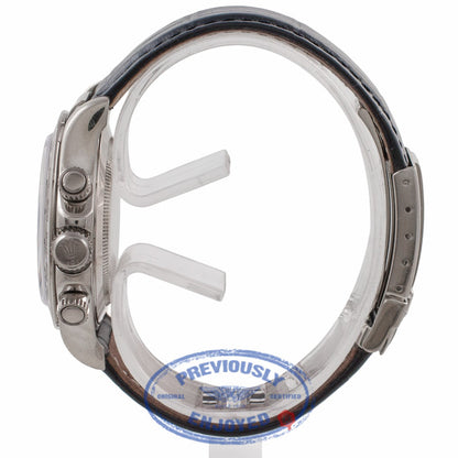 Rolex Daytona 40MM White Gold Black Dial Black Alligator Strap 116519 QN58JK - Beverly Hills Watch Company Watch Store