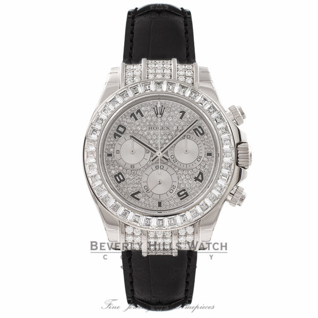 Rolex Daytona 40MM 18K White Gold Diamond Bezel 116599 WPNDCN - Beverly Hills Watch Store