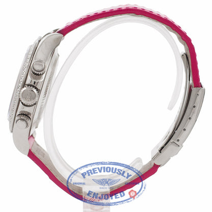 Rolex Daytona 40MM 18k White Gold Diamond Bezel Pink Mother of Pearl 116589 QTDN32 - Beverly Hills Watch Company Watch Store
