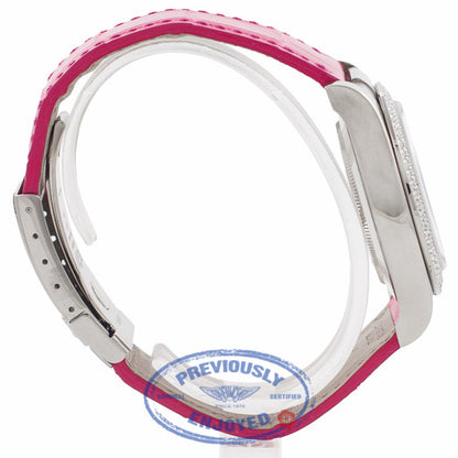 Rolex Daytona 40MM 18k White Gold Diamond Bezel Pink Mother of Pearl 116589 QTDN32 - Beverly Hills Watch Company Watch Store