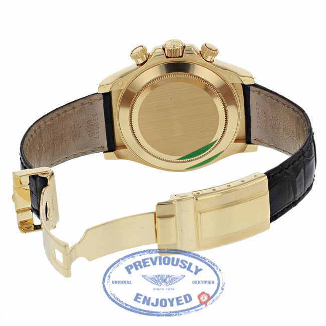 Rolex Daytona 40mm "Paul Newman" 18k Yellow Gold Alligator Strap 116518 MKKCET - Beverly Hills Watch Company
