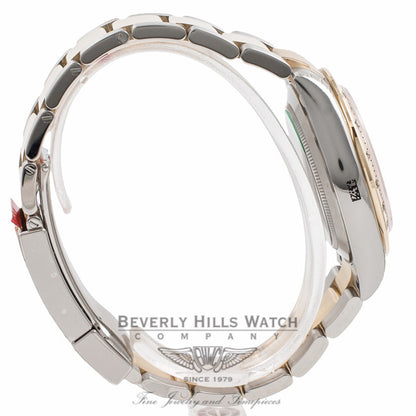Rolex Daytona Two Tone Black Diamond Mother of Pearl Yellow Mother of Pearl Subdials 116523 8KPL58 - Beverly Hills Watch Company