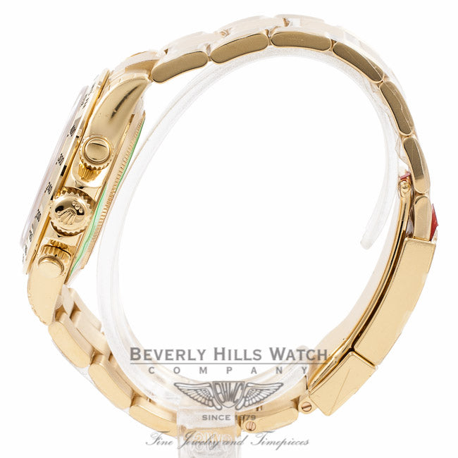 Rolex Daytona 18k Yellow Gold Black Diamond Dial 40MM 116528 TMRD4D - Beverly Hills Watch Company Watch Store