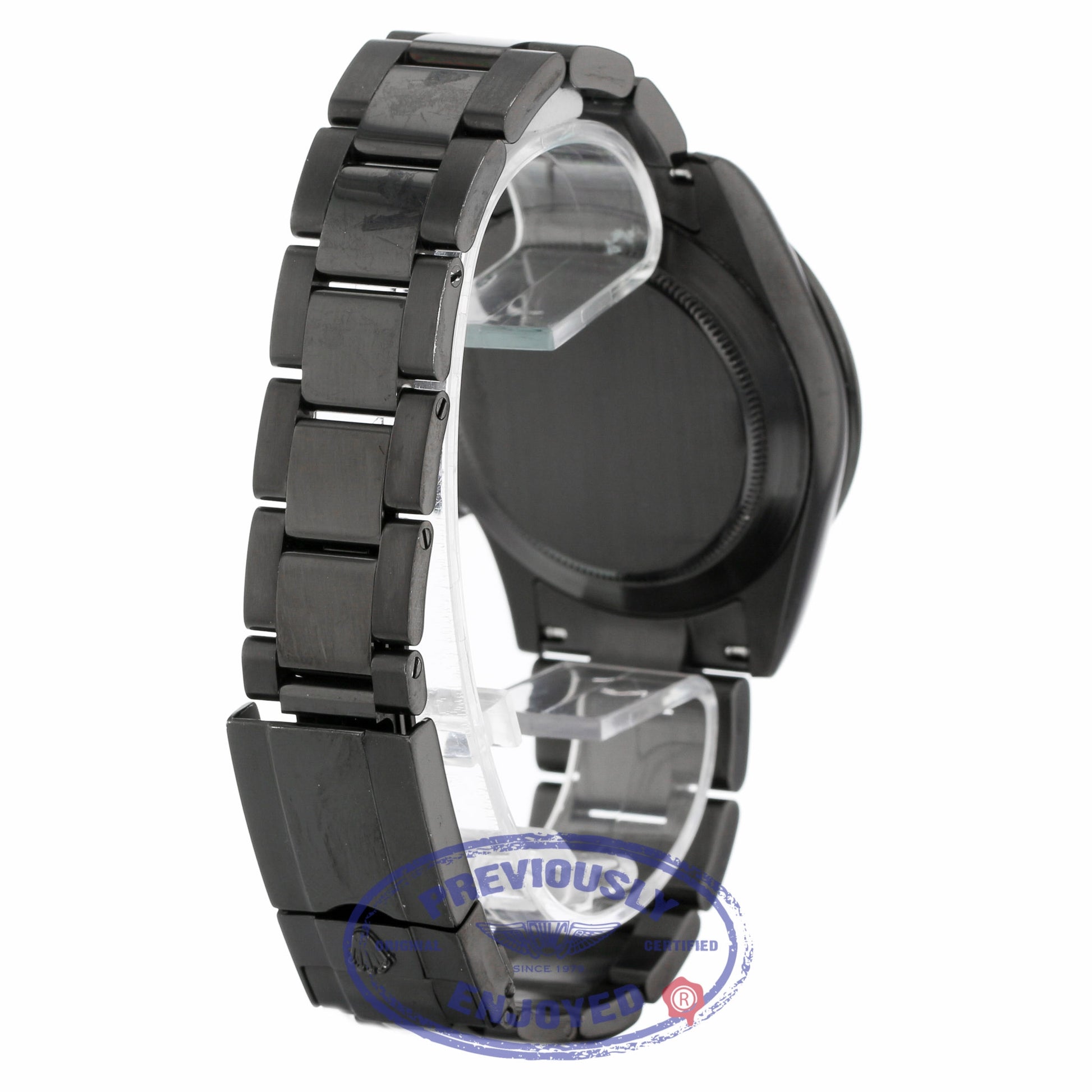 Rolex Daytona Black DLC Stainless Steel Black Dial 116520 75VQDR - Beverly Hills Watch Company