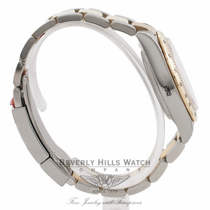 Rolex Daytona Yellow Gold Stainless Steel White Dial 116523 19JKF6 - Beverly Hills Watch Company Watch Store