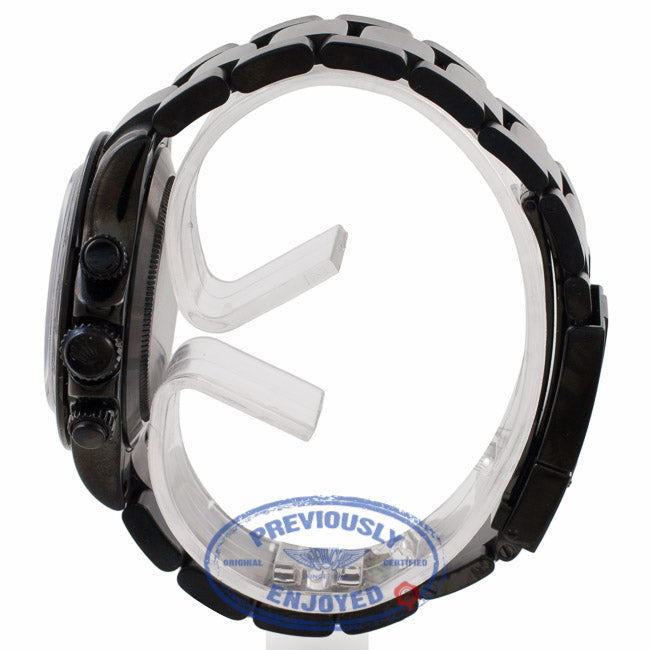 Rolex Daytona Black DLC Stainless Steel Black Dial 116520 X4C08F - Beverly Hills Watch Company Watch Store