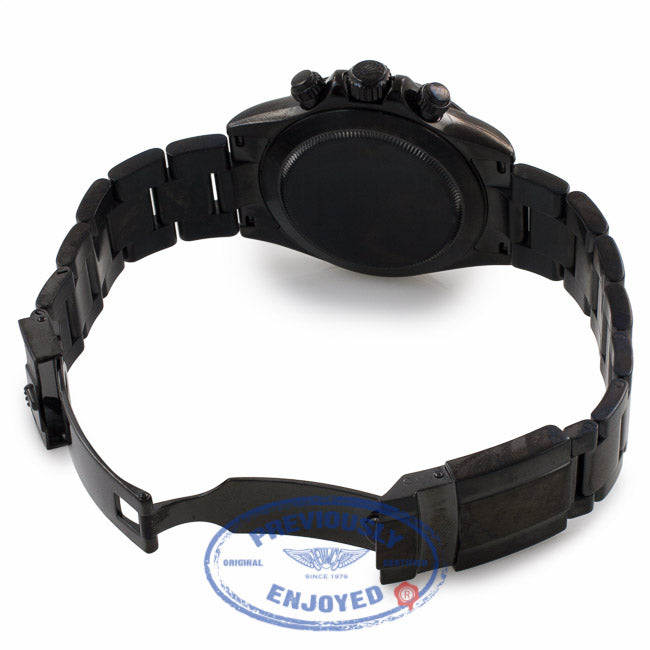 Rolex Daytona Black DLC Stainless Steel Black Dial 116520 X4C08F - Beverly Hills Watch Company Watch Store