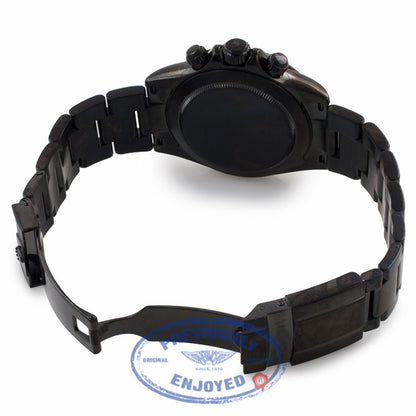 Rolex Daytona Black DLC Stainless Steel Black Dial 116520 X4C08F - Beverly Hills Watch Company Watch Store