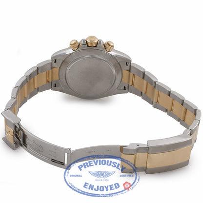 Rolex Daytona 40mm 18k Yellow Gold Stainless Steel Champagne Dial Oyster Bracelet  116523  F18R3Z - Beverly Hills Watch Company