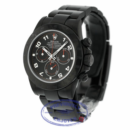 Rolex Daytona Black DLC Blackout Slate Black Dial 116520 W5CCRP - Beverly Hills Watch Company