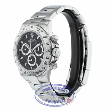 Rolex Daytona Classic, 40mm Stainless Steel Black Dial 116520 960WZ7 - Beverly Hills Watch Company