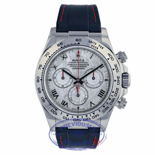 Rolex Daytona Meteorite Roman Dial White Gold 116519 R2DCW8 - Beverly Hills Watch Company