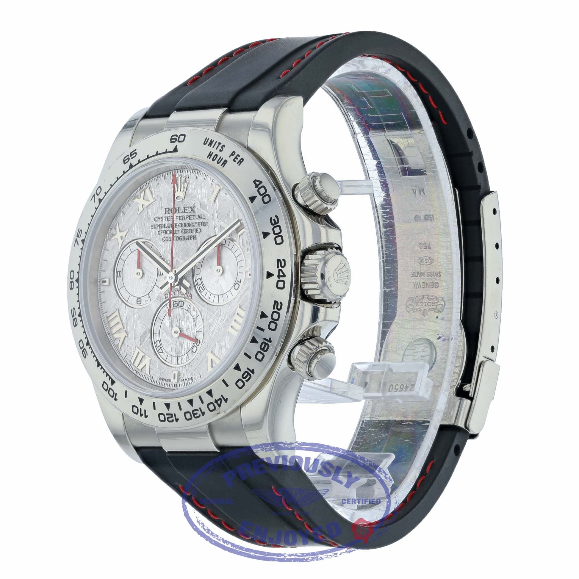 Rolex Daytona Meteorite Roman Dial White Gold 116519 R2DCW8 - Beverly Hills Watch Company